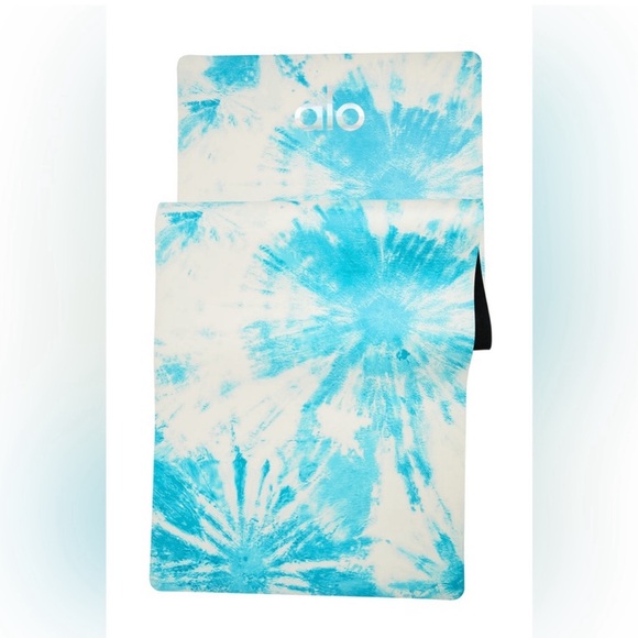 New Alo yoga mat warrior mat brand new in box Bright Aqua Tie Dye - Picture 1 of 5
